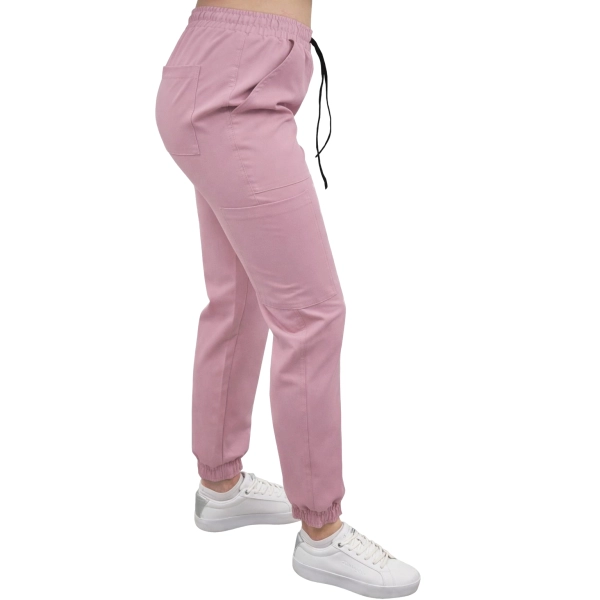 Joggery medyczne purdrowy róż casual premium roz. 3XL